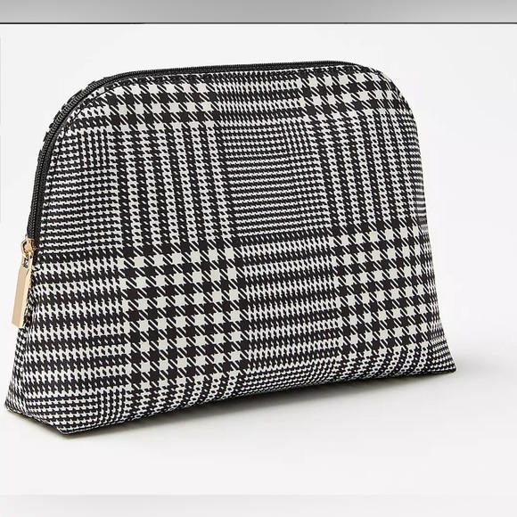 Houndstooth Cosmetic Pouch - Picture 1 of 2